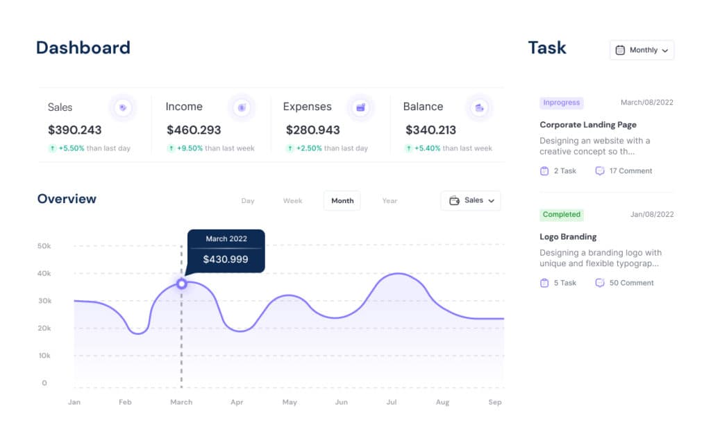 Nexis dashboard interface preview